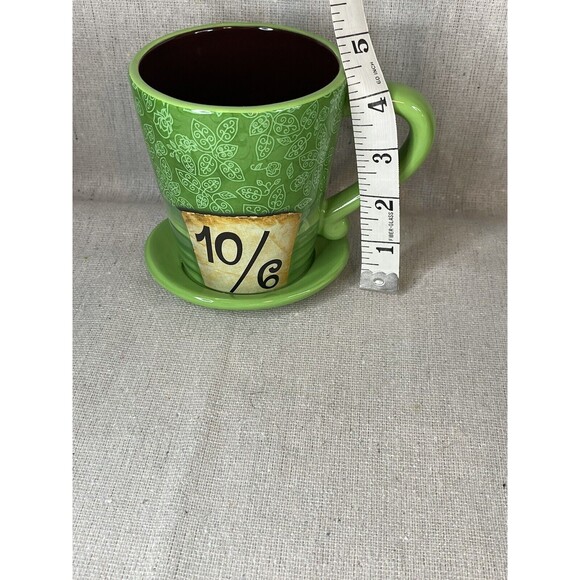 GREEN Disney Mad Hatter Mug Alice Wonderland Mad as a Hatter Tea Coffee Mug Cup - Picture 10 of 10